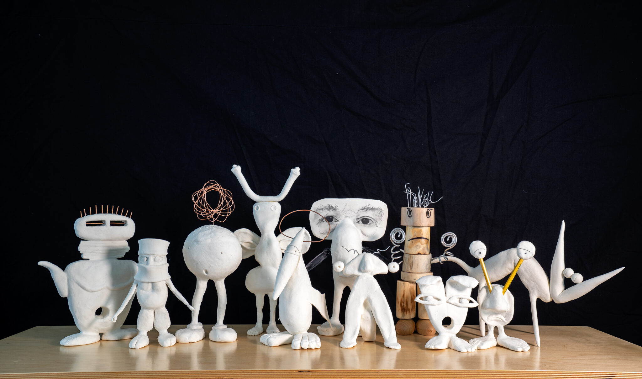 &ldquo;Dreamboats 2,&rdquo; 2017&ndash;18. Paperclay and mixed media