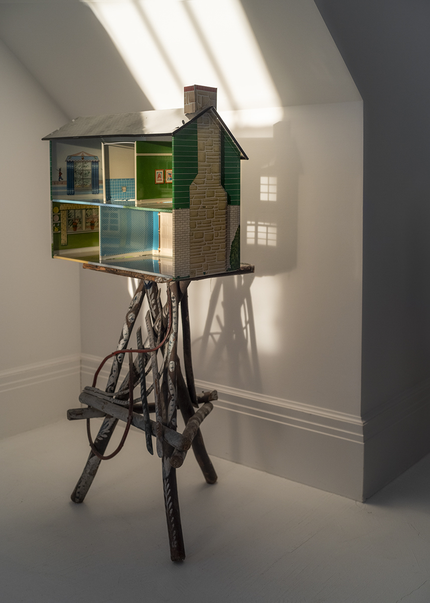 A dollhouse, part of Pam Connolly&rsquo;s &ldquo;Wishmaker&rdquo; project