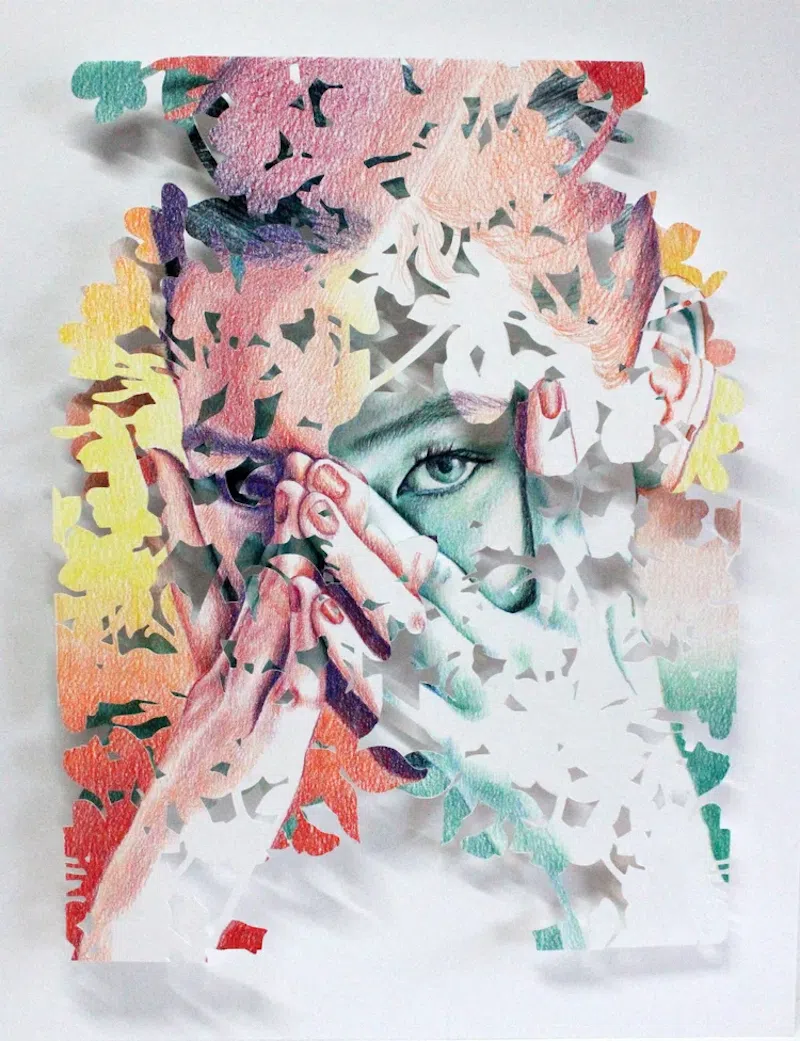 Cut Paper Portraits by Christine Kim