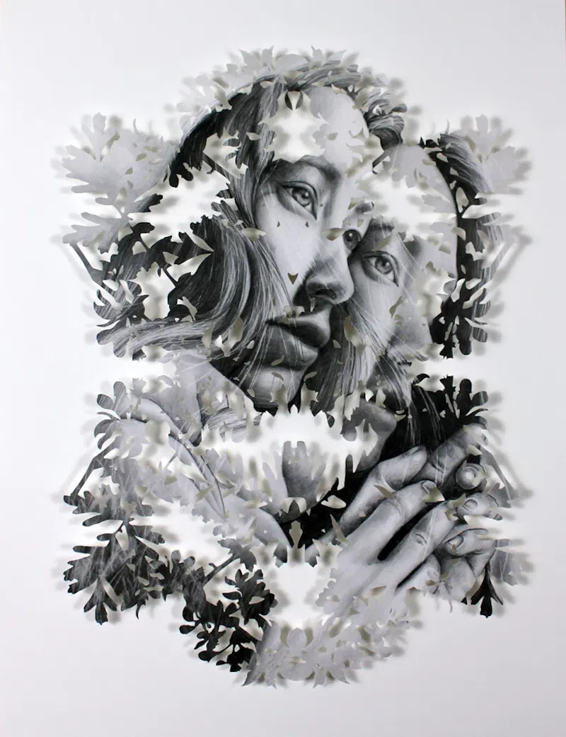 Cut Paper Portraits by Christine Kim