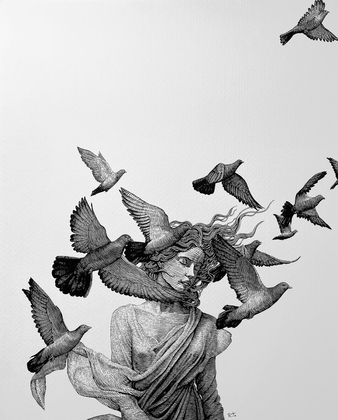 Drawings by Rostislaw Tsarenko