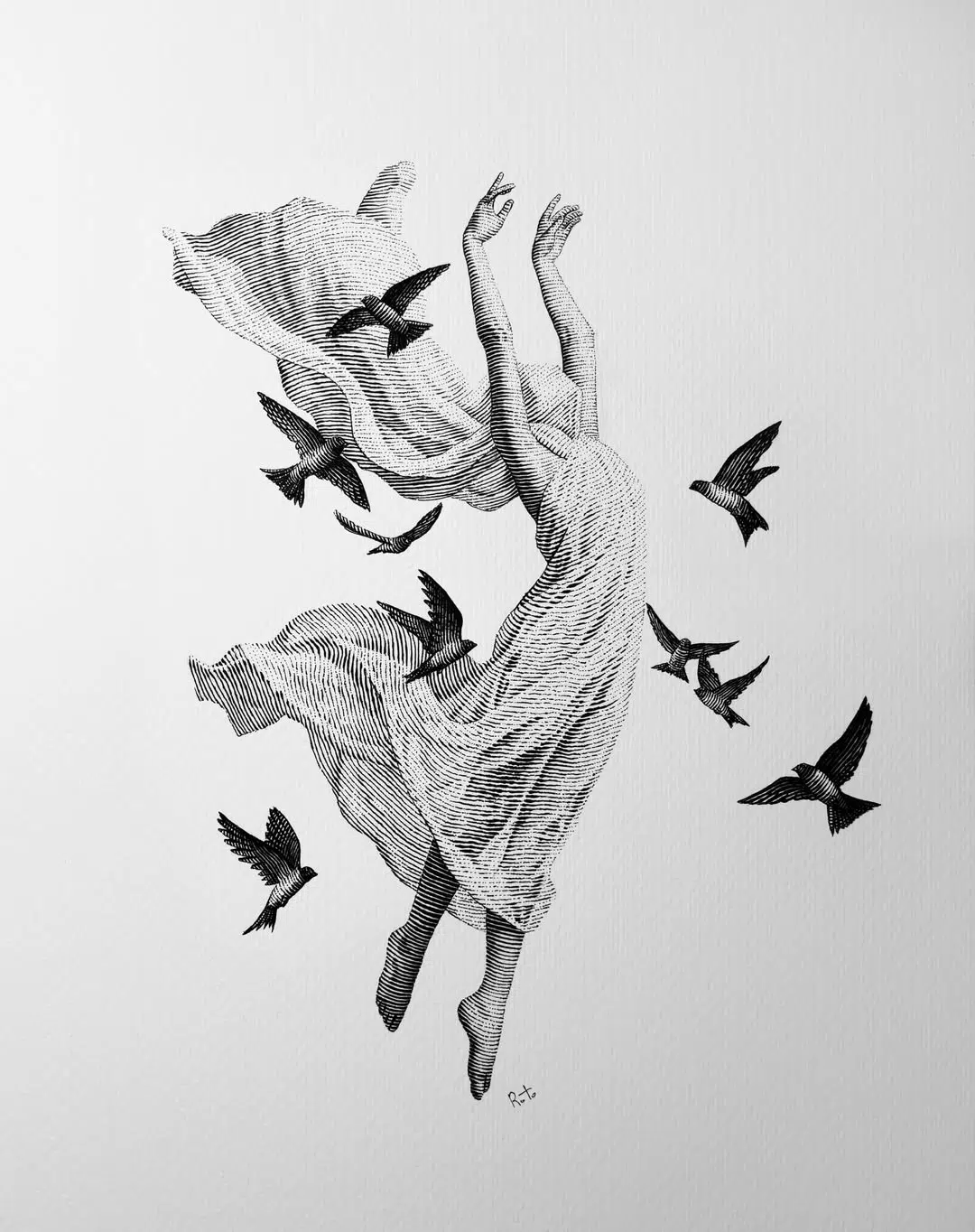 Drawings by Rostislaw Tsarenko