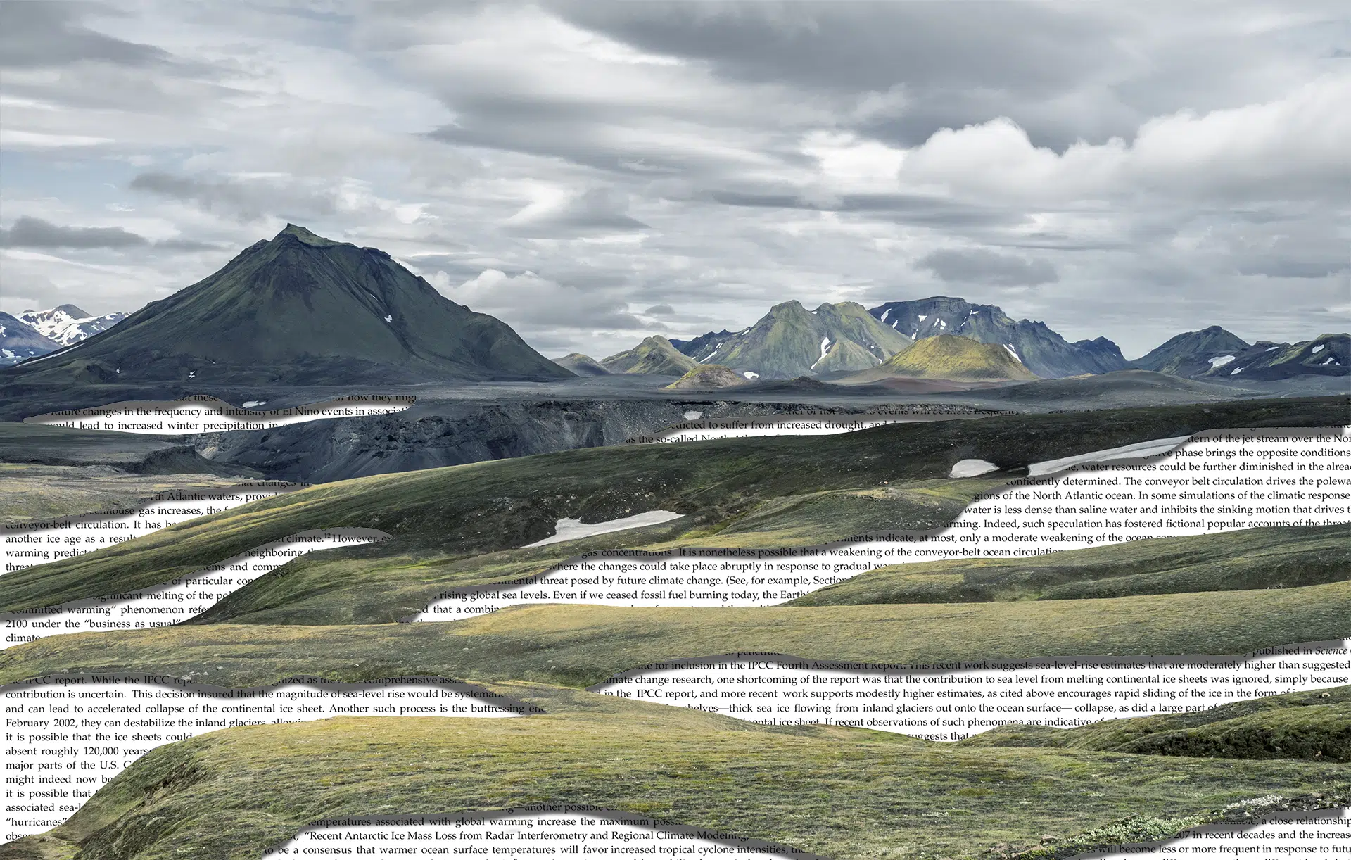 Charlotta Hauksdottir, “Erosion XIV,” 2024. Collage