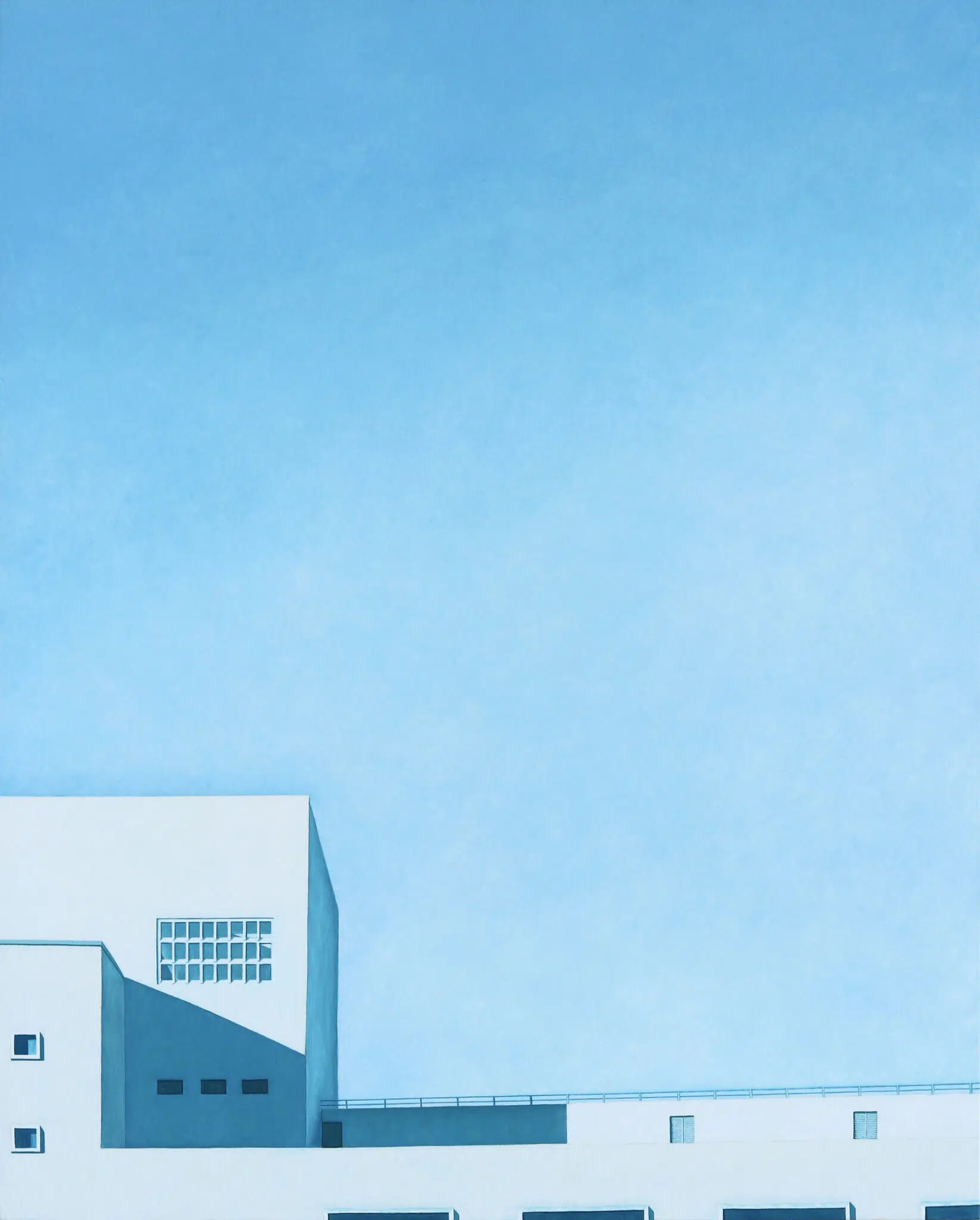 Christine Rasmussen, “Sunlight on the Side (Grounded),” 2025. Oil on panel