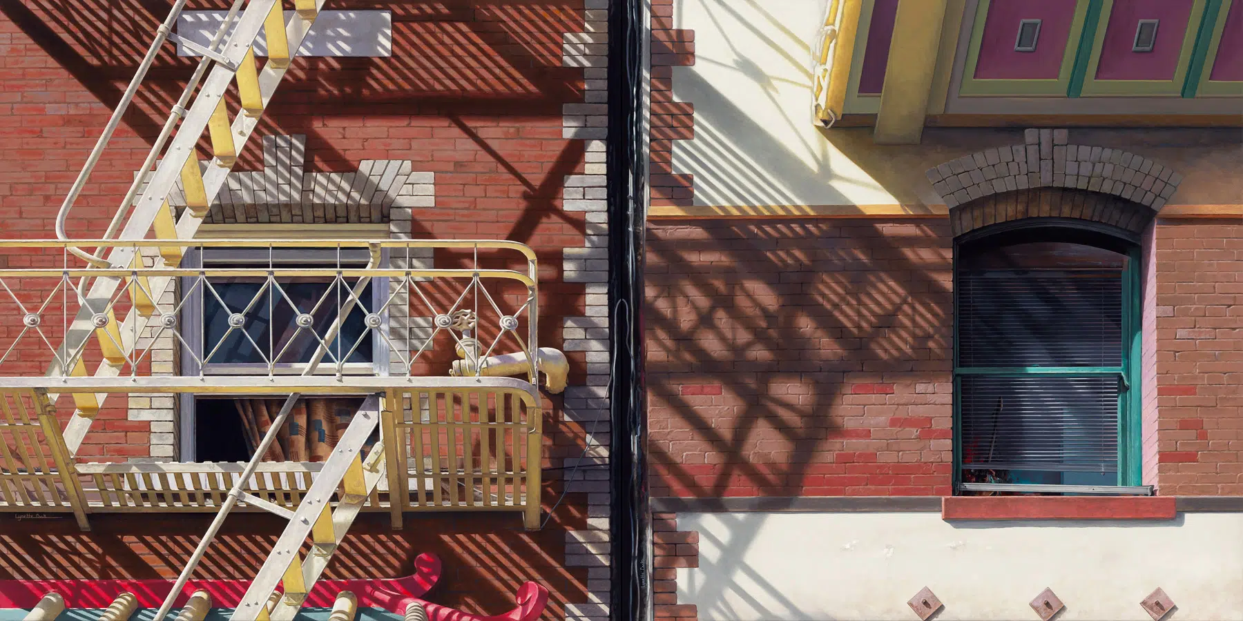 Lynette Cook, “Yin Yang,” 2021. Acrylic on canvas