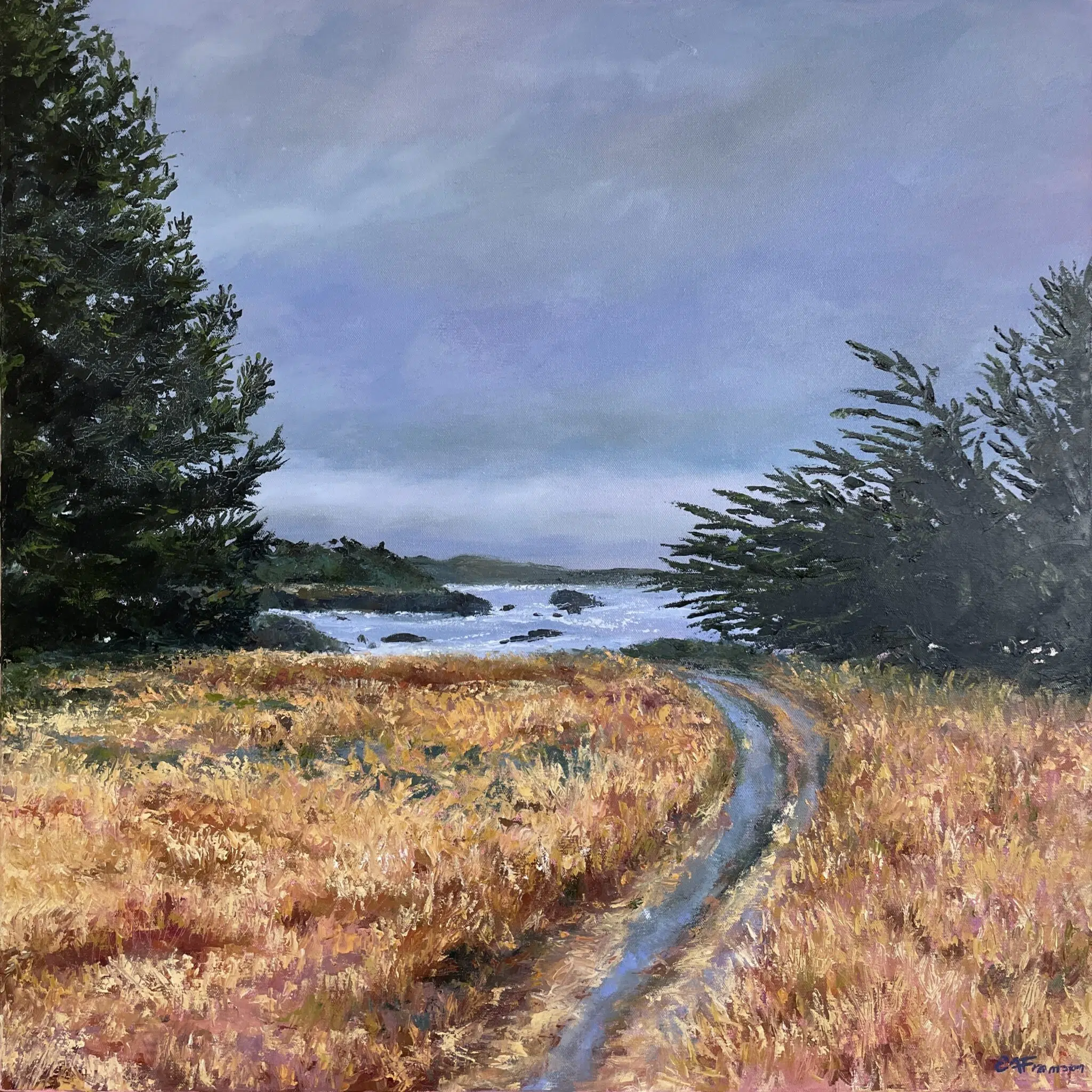 Emma Framson, “Path to Somewhere,” 2023. Oil