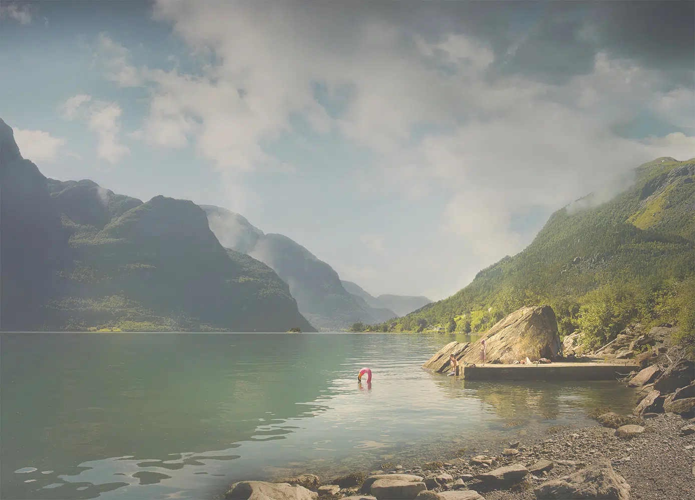 Ole Marius Joergensen, “Summer Day in a Fjord.” Archival pigment print