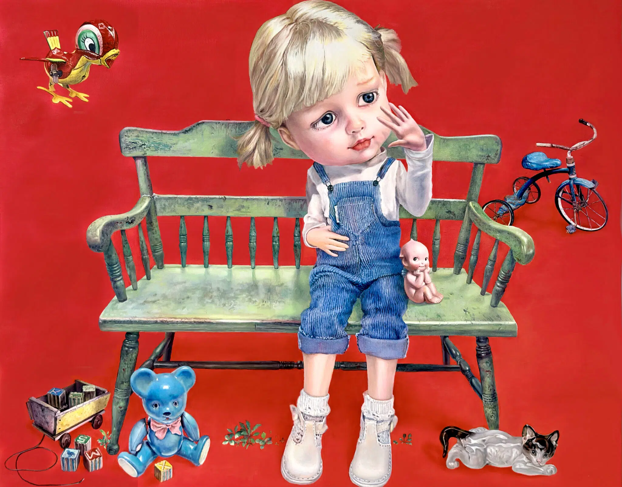 Kim Miseong, “Scent of a Sweet Memory,” 2024. Oil on canvas