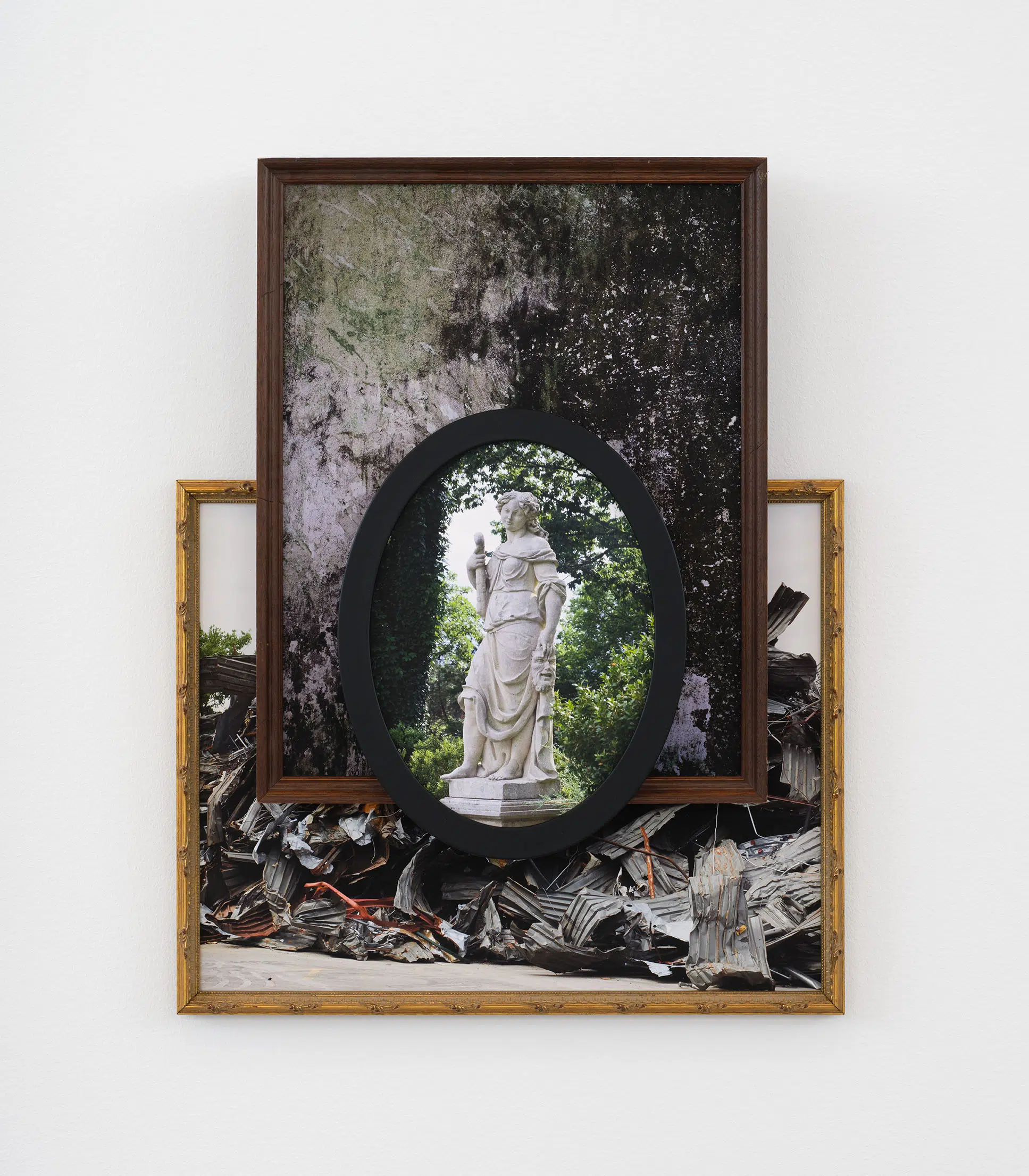 “Portals (Nashville, Sekondi-Takoradi),” 2026. Three UV pigment prints on Dibond in artist's frames.