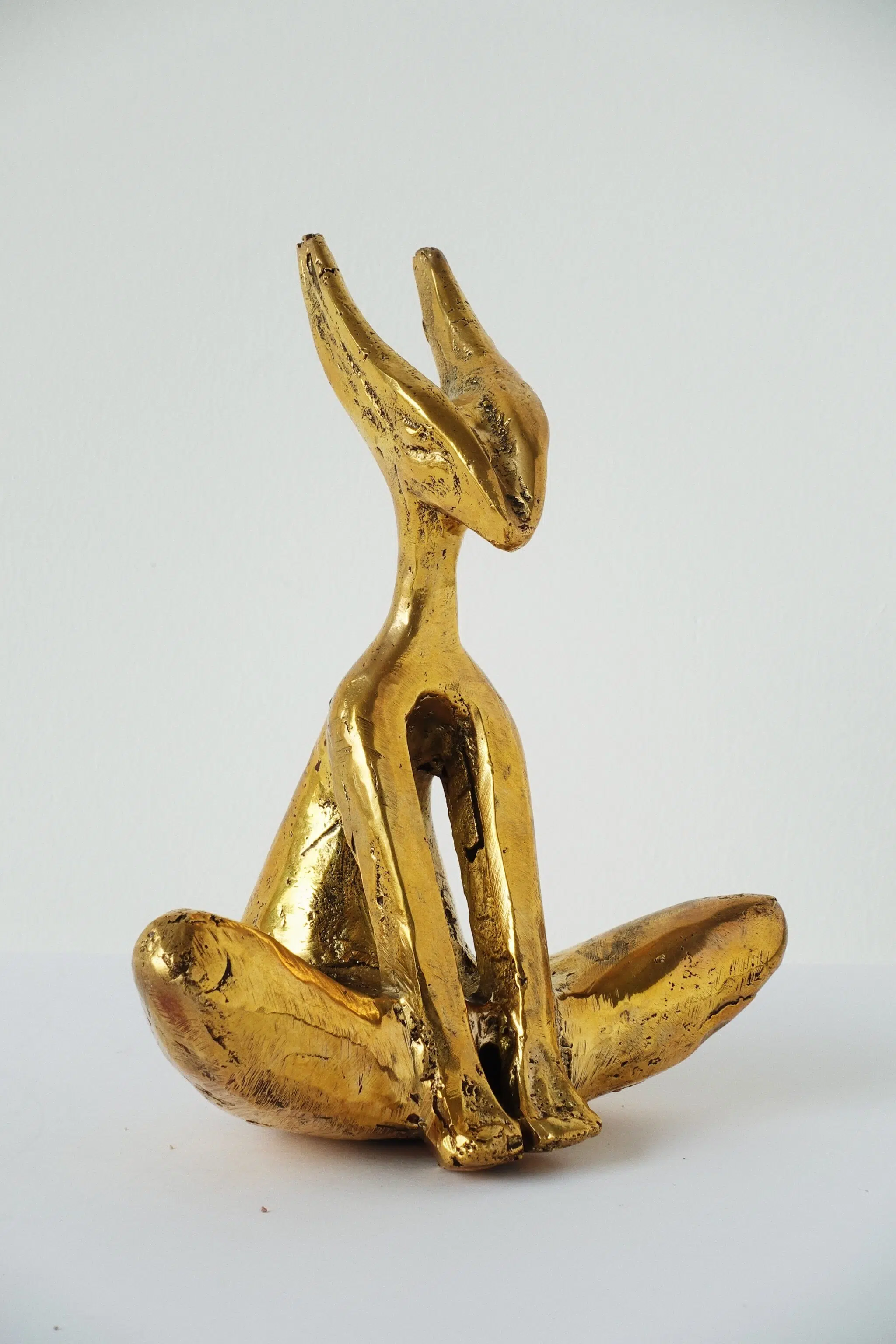 David Alabo, &ldquo;Companion of Man,&rdquo; 2025. Cast bronze.