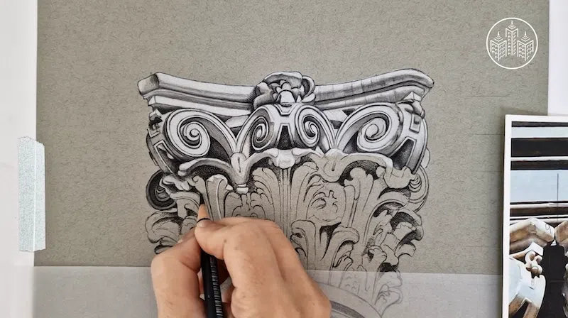 Architecture Drawing on My Modern Met Academy