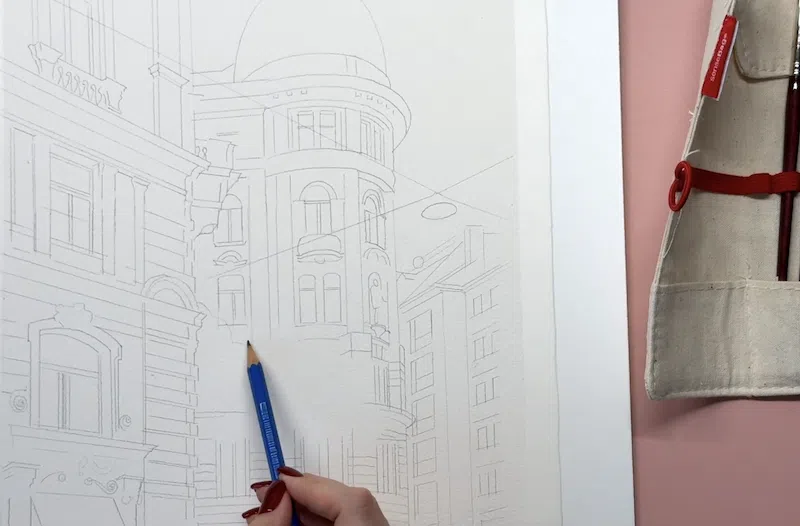 Architecture Drawing on My Modern Met Academy