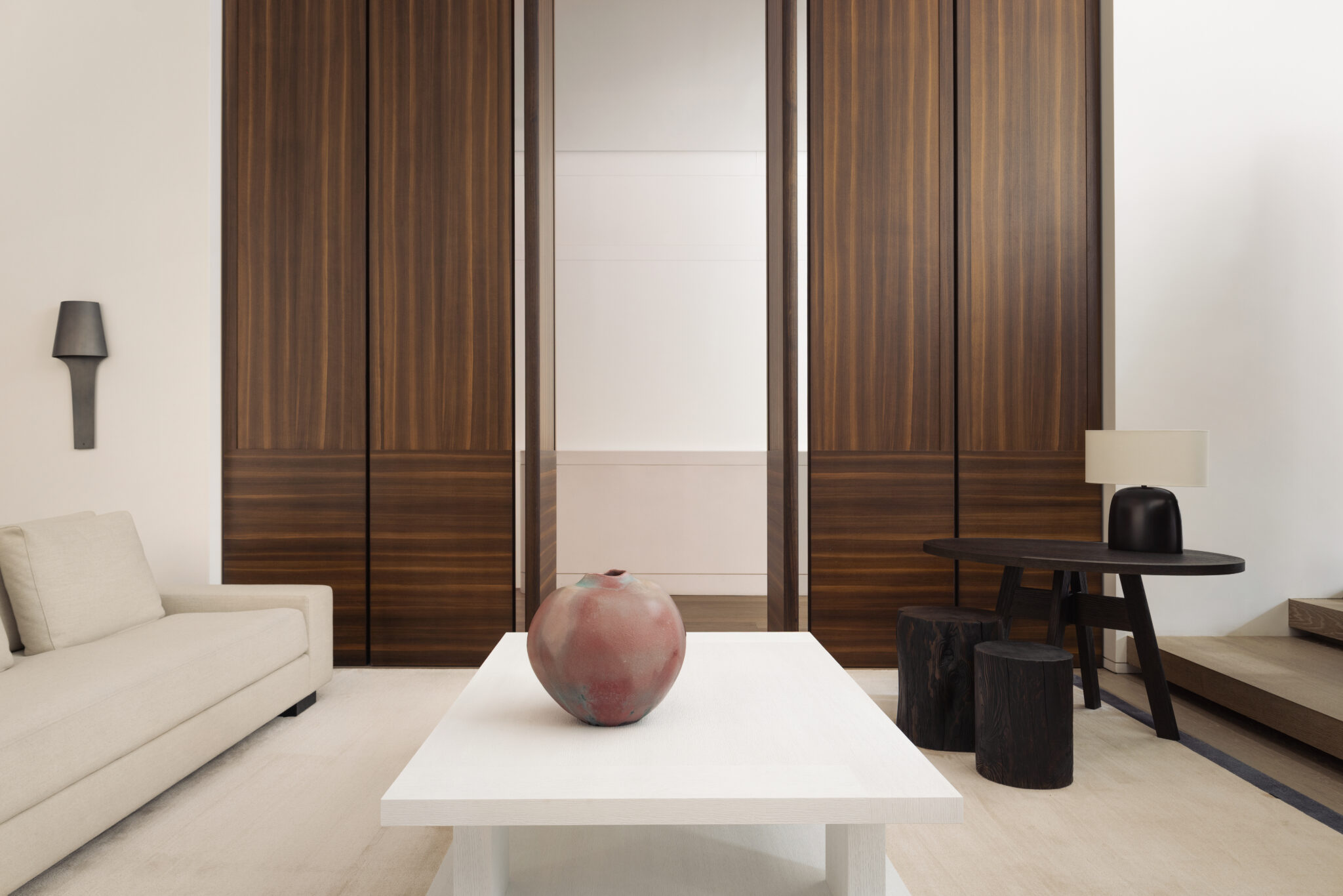 Installation view of &ldquo;Arts of Japan&rdquo; at Liaigre&rsquo;s New York showroom, open through October 2026 in partnership with Thomsen Gallery.