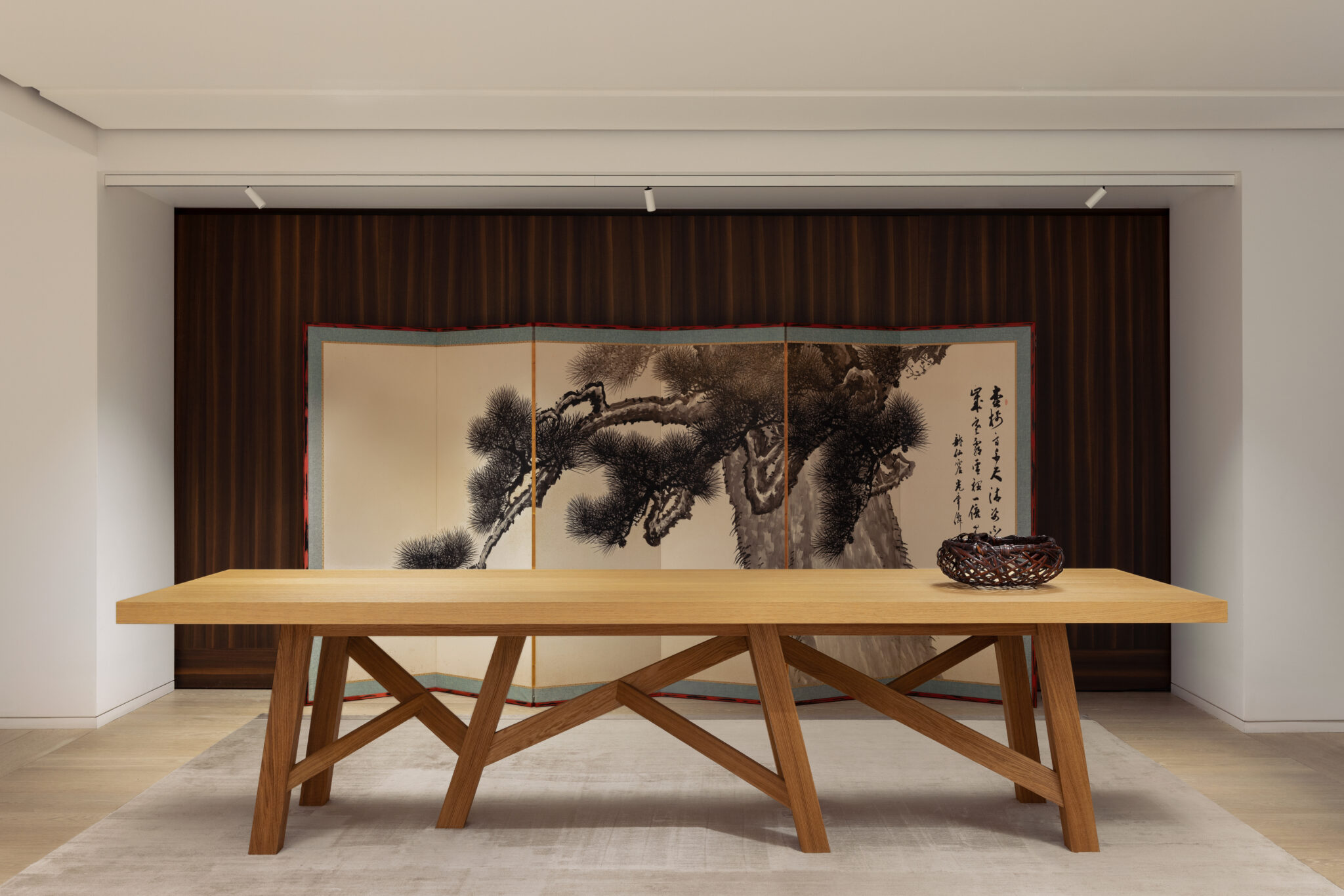 Installation view of &ldquo;Arts of Japan&rdquo; at Liaigre&rsquo;s New York showroom, open through October 2026 in partnership with Thomsen Gallery.
