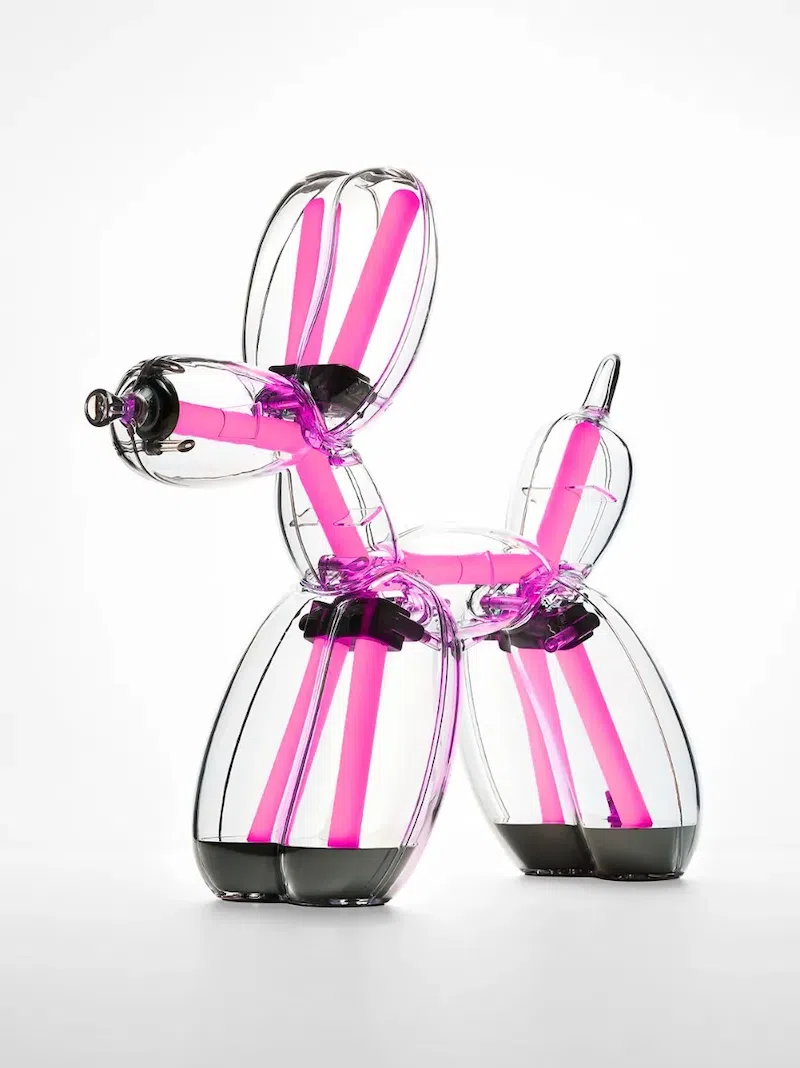 Platinum Balloon Dog Lamp Chromatic