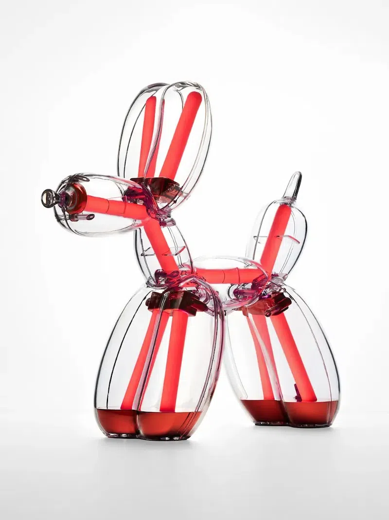 Red Balloon Dog Lamp Chromatic
