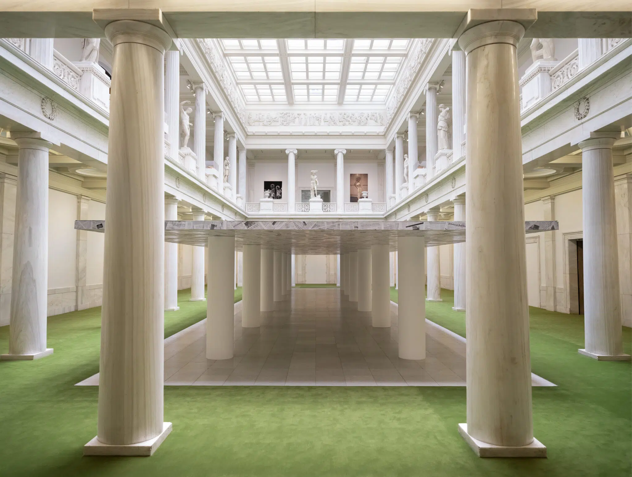 Installation view of &ldquo;If the word we,&rdquo; the 59th Carnegie International at the Carnegie Museum of Art, Pittsburgh, featuring work by Cinthia Marcelle. (Photo: Zachary Riggleman)