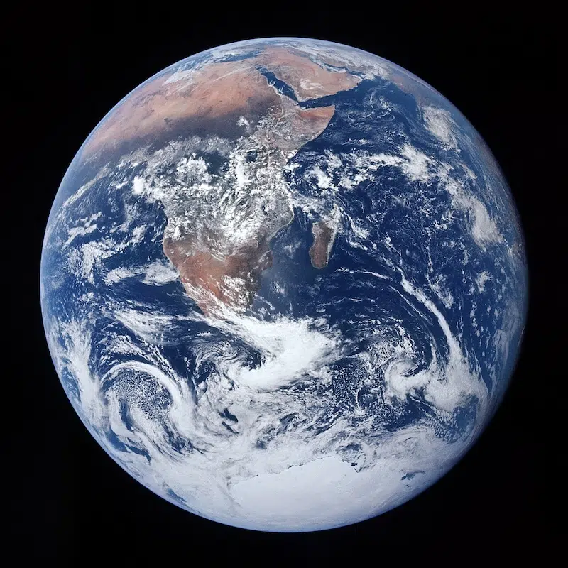 Photos of Earth Taken 50 Years Apart