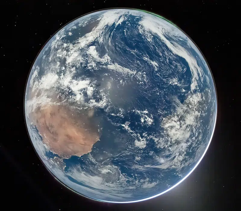 Photos of Earth Taken 50 Years Apart