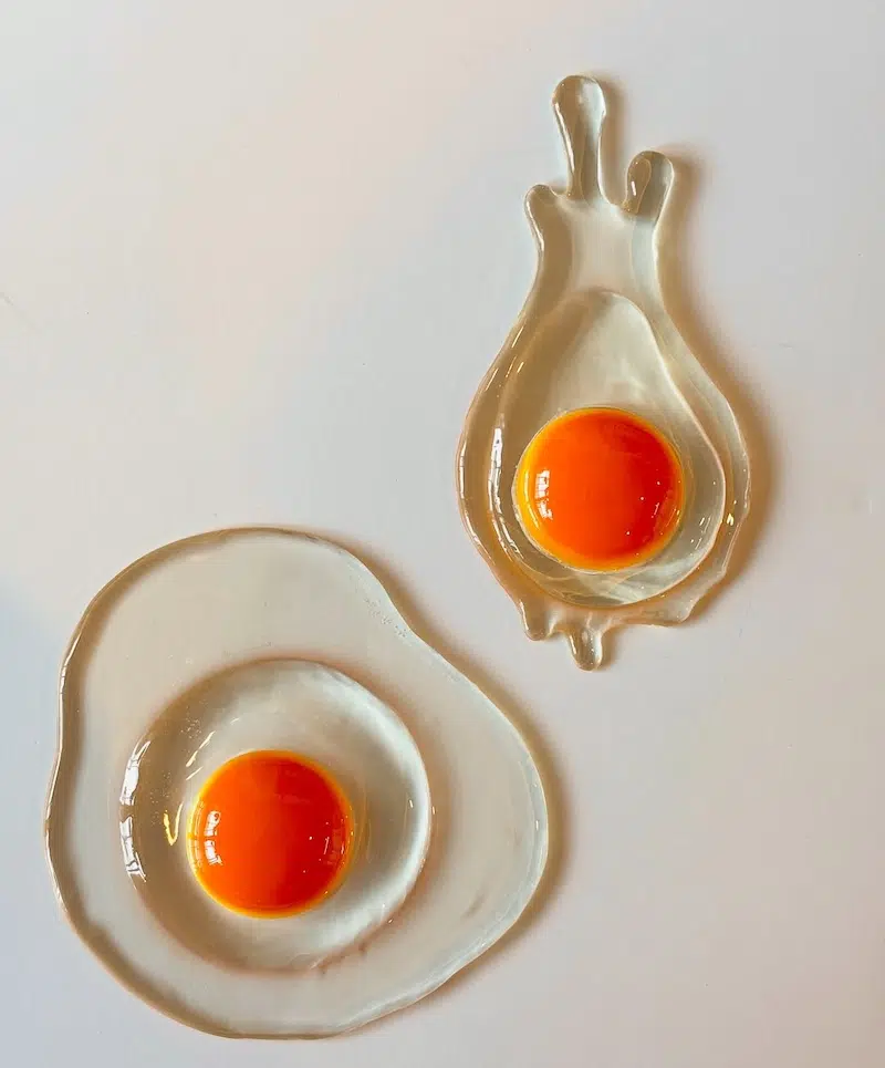 Egg Sculptures by Erika S. Rhinelander