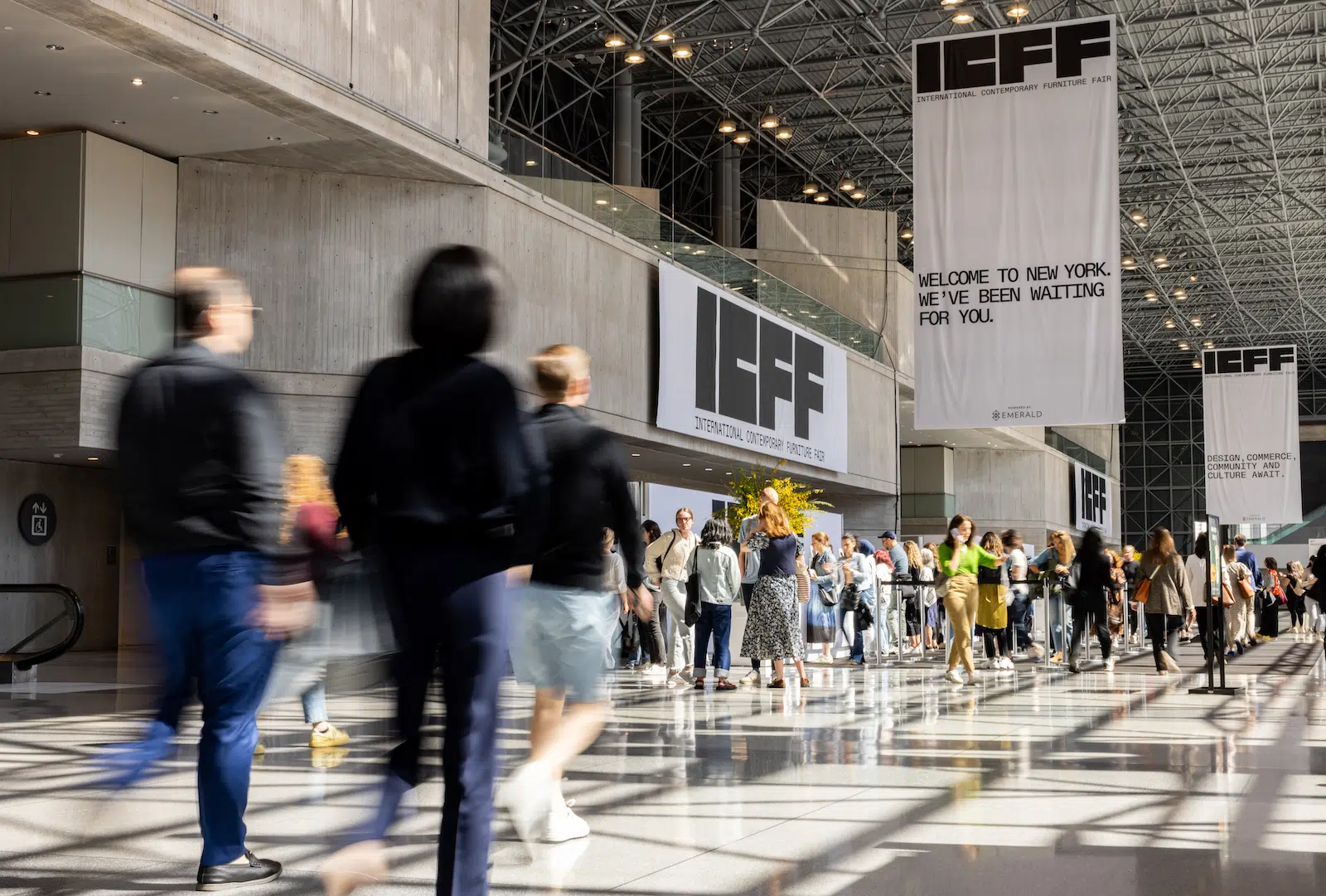 Installation view of last year&rsquo;s ICFF, held at Javits Center in New York, NY. (Photo: Jenna Bascom)
