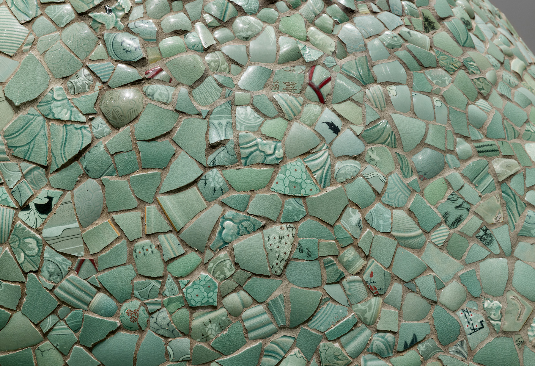 Installation view of “Celadon Landscape,” now on view at the Green-House at Green-Wood Cemetery in Brooklyn, NY