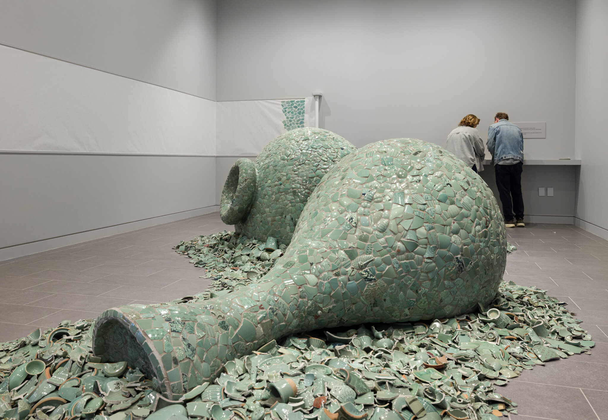 Installation view of “Celadon Landscape,” now on view at the Green-House at Green-Wood Cemetery in Brooklyn, NY