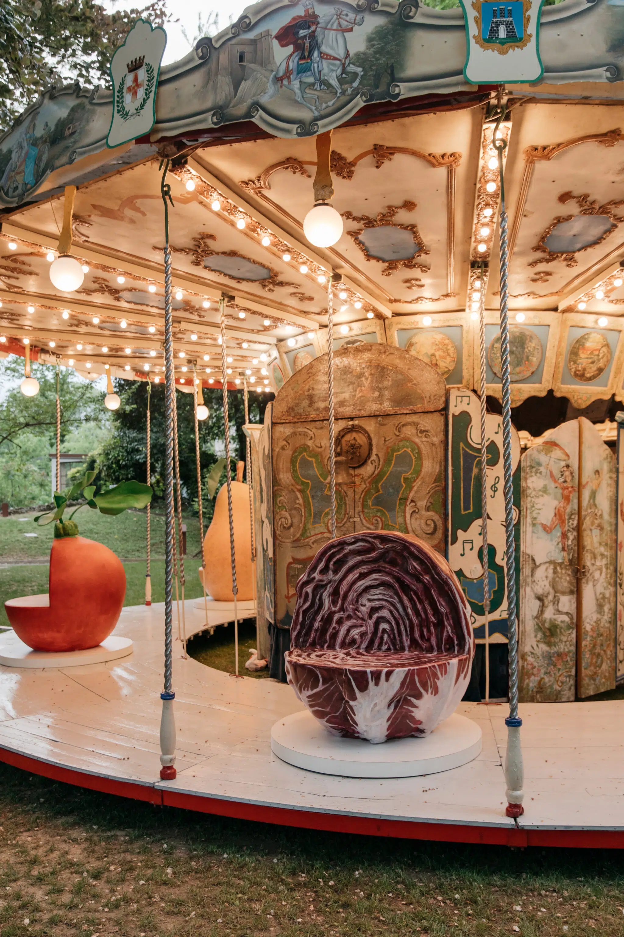 Installation view of the Laila Gohar x Arket carousel, showcased during this year’s Milan Design Week