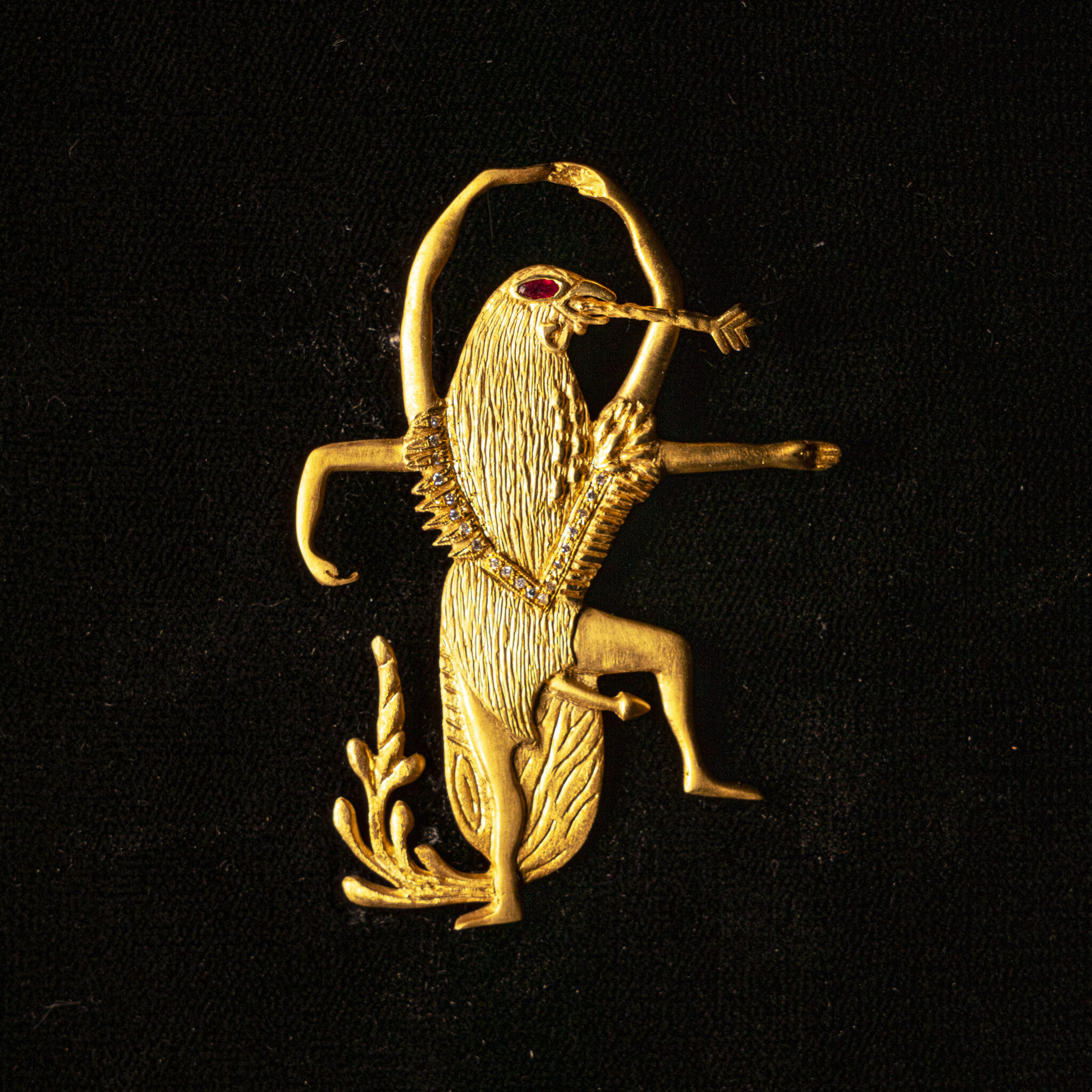 Gold jewelry by Leonora Carrington
