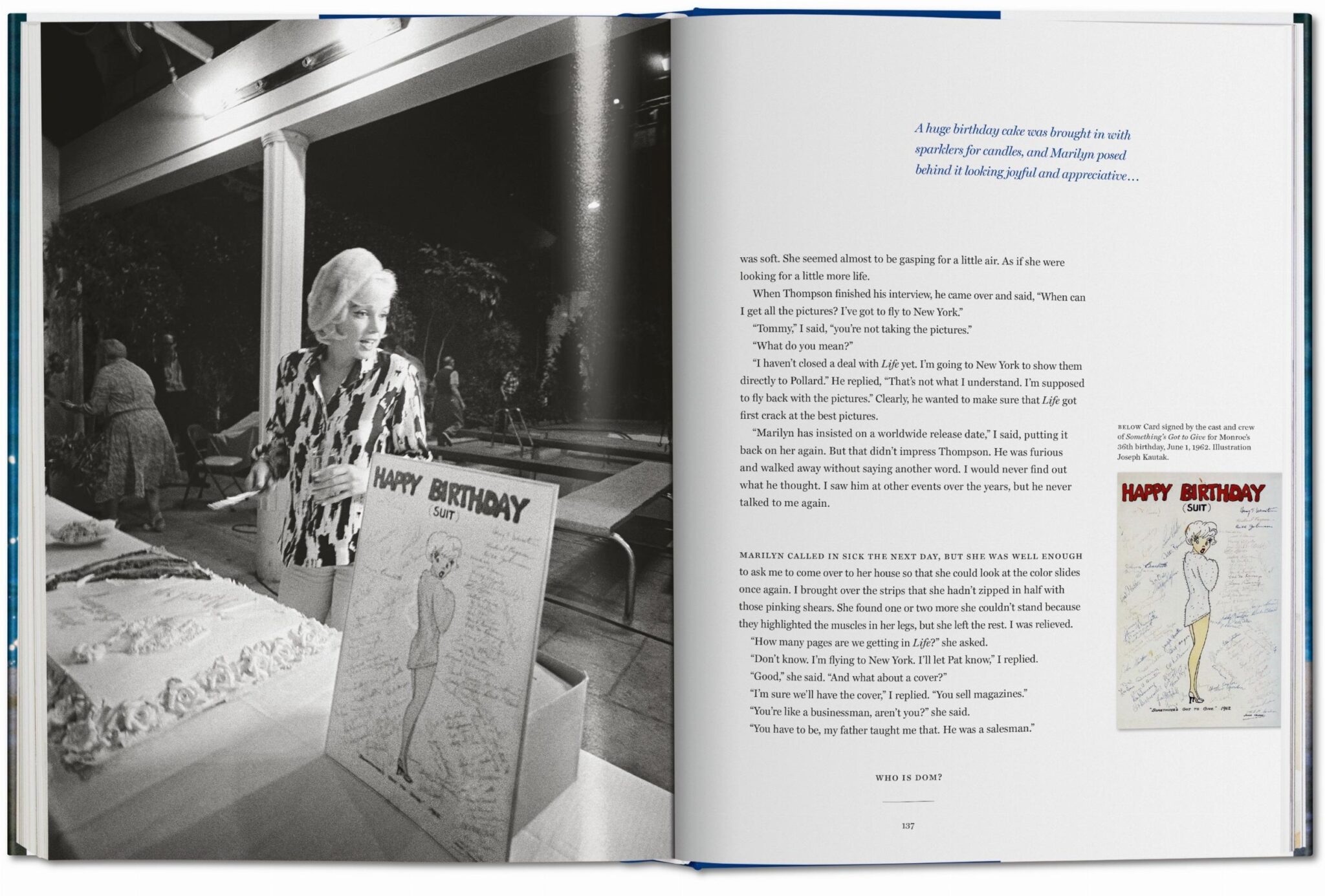 A spread from &ldquo;Marilyn and Me&rdquo; by Lawrence Schiller, published by Taschen.