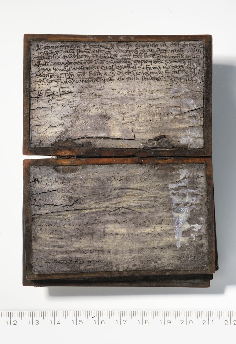 Medieval notebook found in an old latrine in Germany
