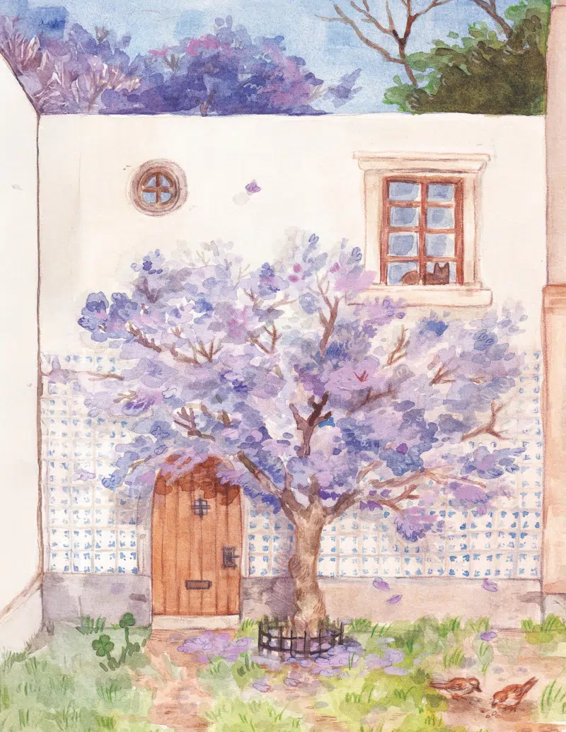Watercolor illustration by Melocotonki