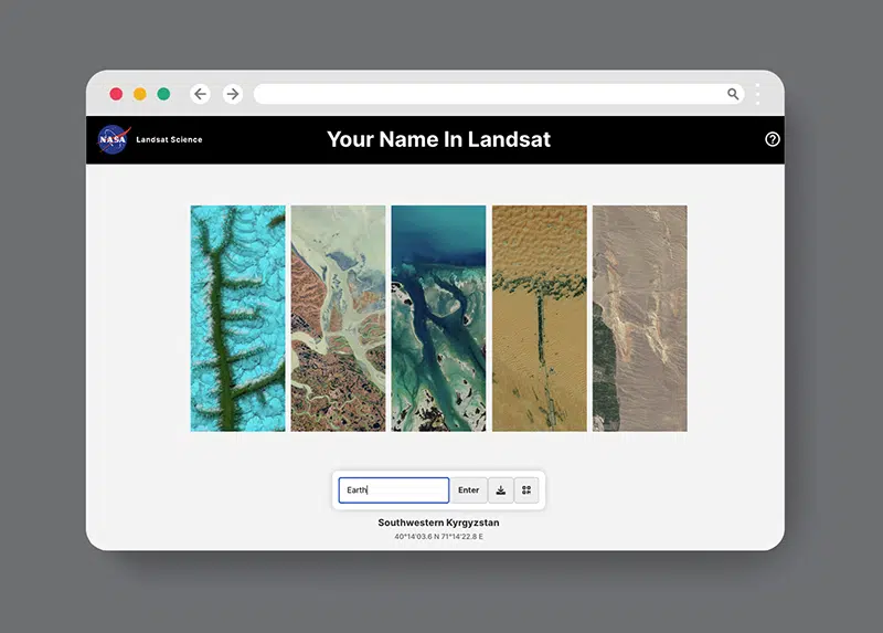 Landsat Name Generator by NASA