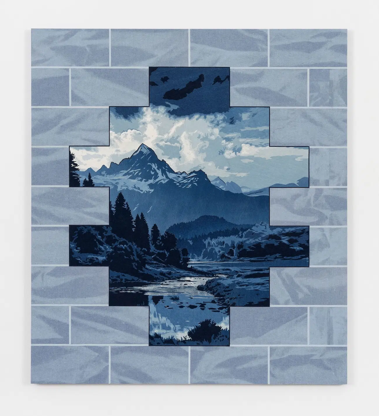 Collage Denim Art by Nick Doyle