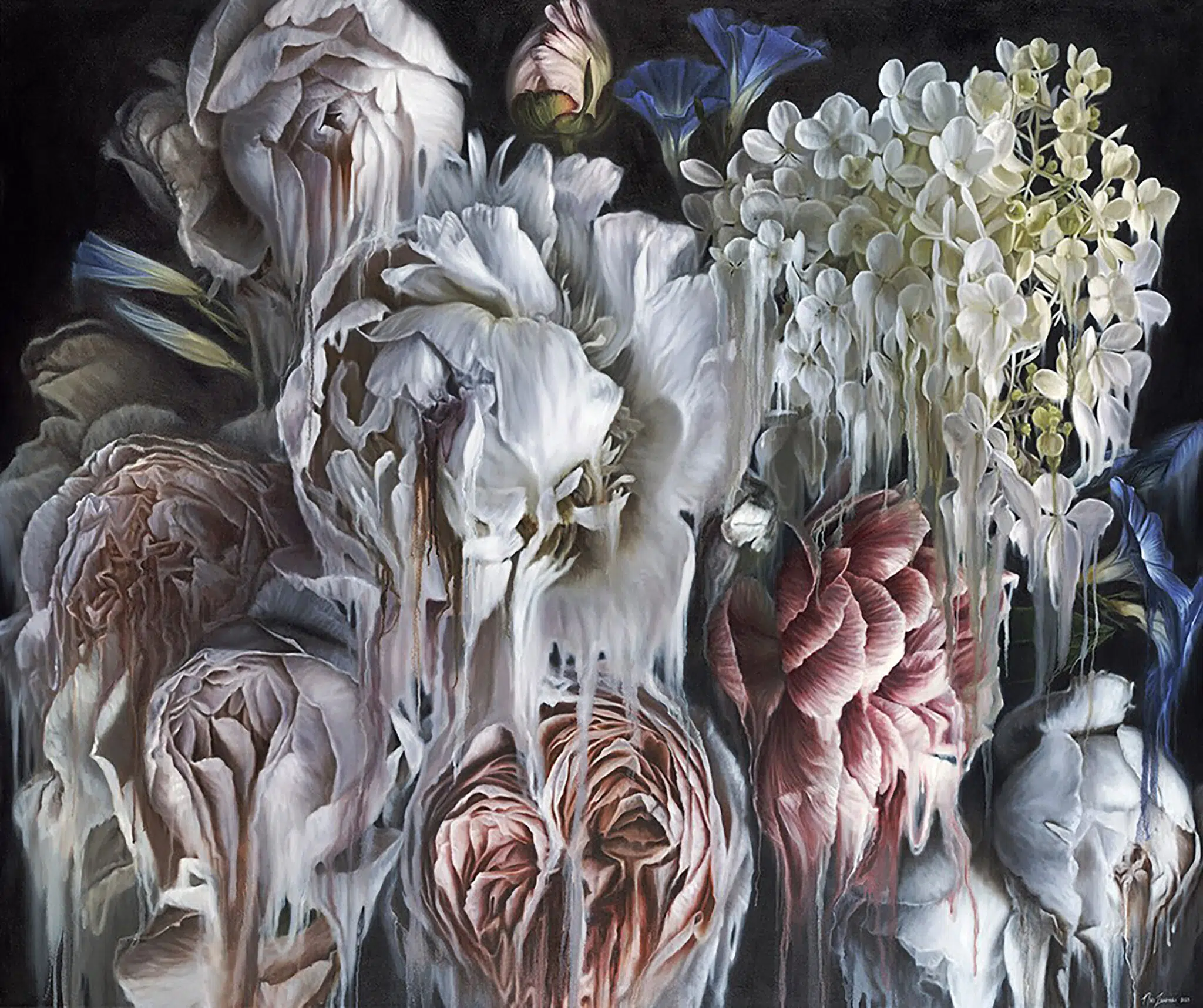 Niki Zarrabi Floral Paintings Explore Mortality and Rebirth