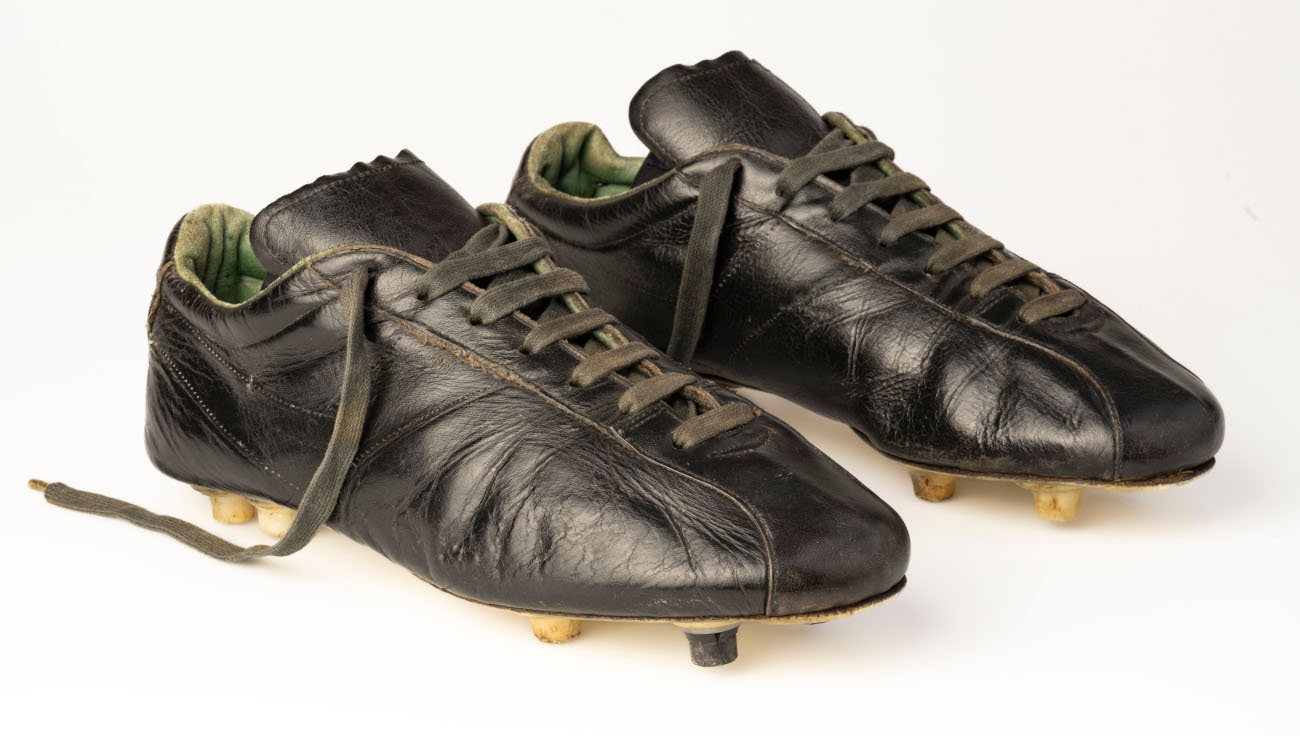 Soccer boots worn by Pele in 1970