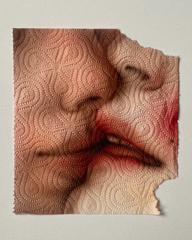 Paper Towel Art by Helena Minginowicz