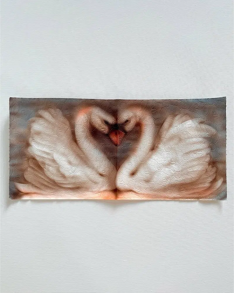 Paper Towel Art by Helena Minginowicz