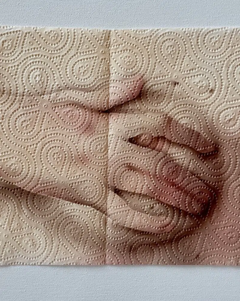 Paper Towel Art by Helena Minginowicz