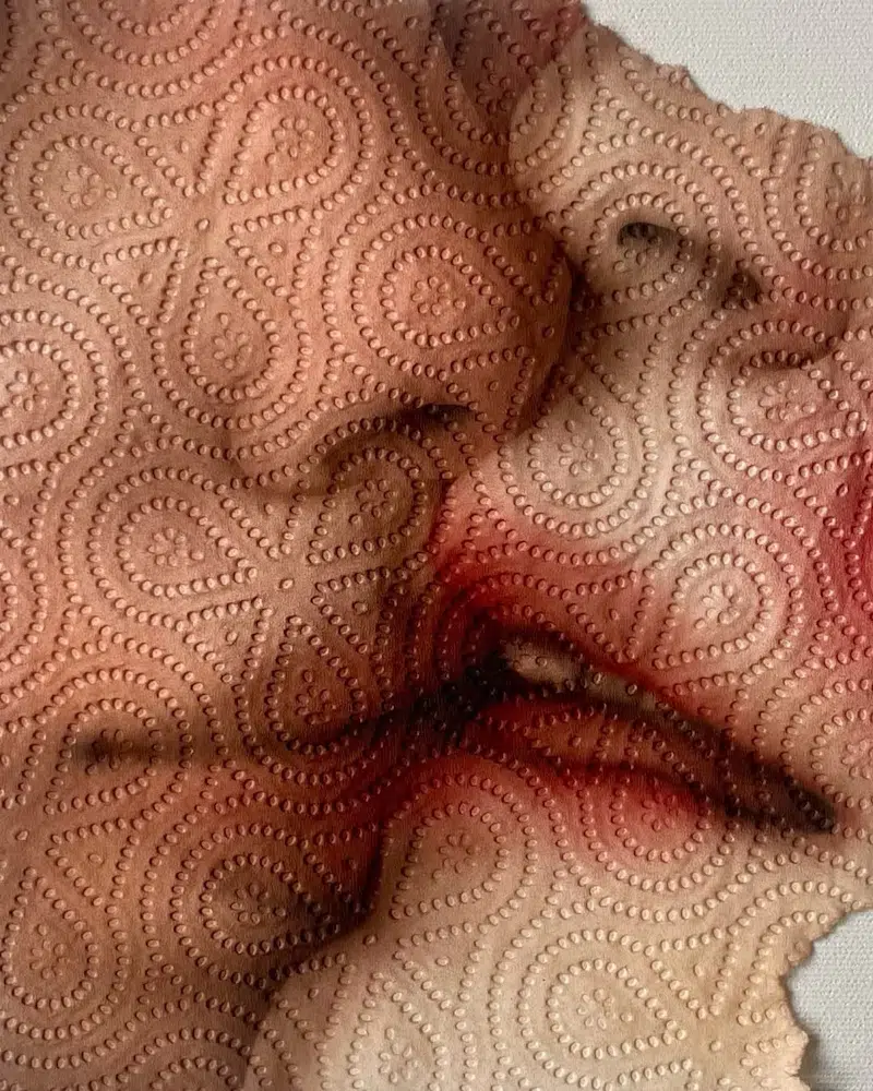 Paper Towel Art by Helena Minginowicz