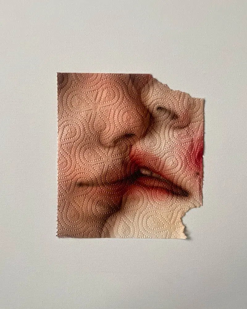Paper Towel Art by Helena Minginowicz