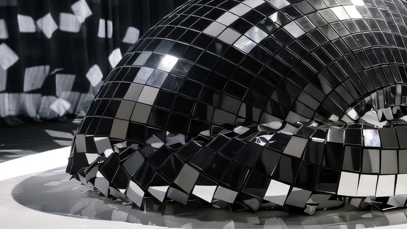 Giant disco-ball.