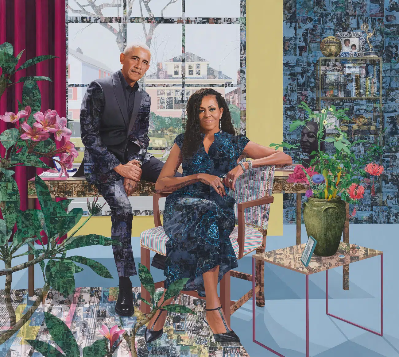 Barack and Michelle Obama portrait 