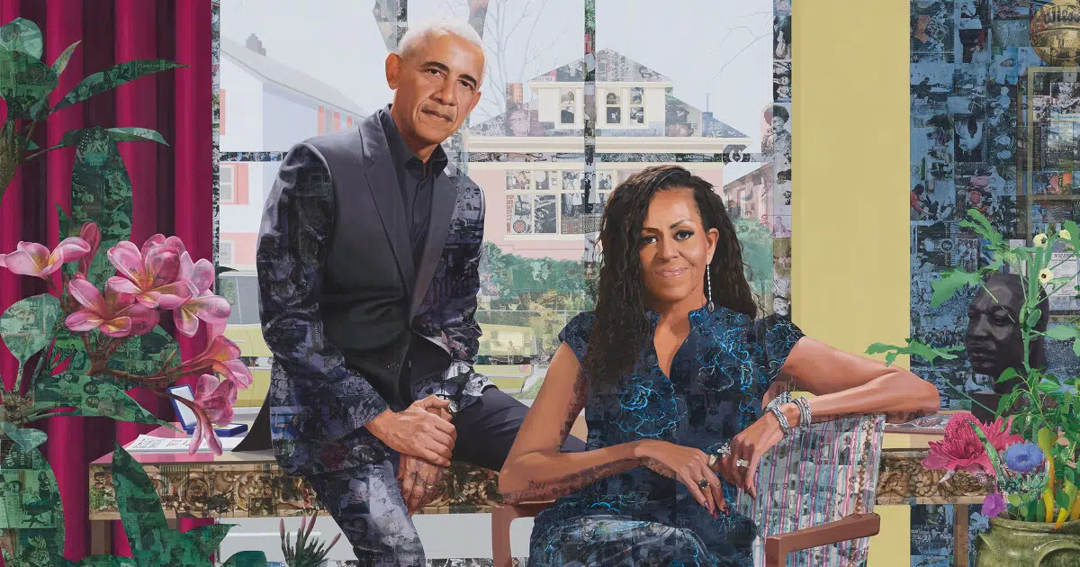 Barack and Michelle Obama Reveal Their First Portrait Together for the Obama Presidential Library