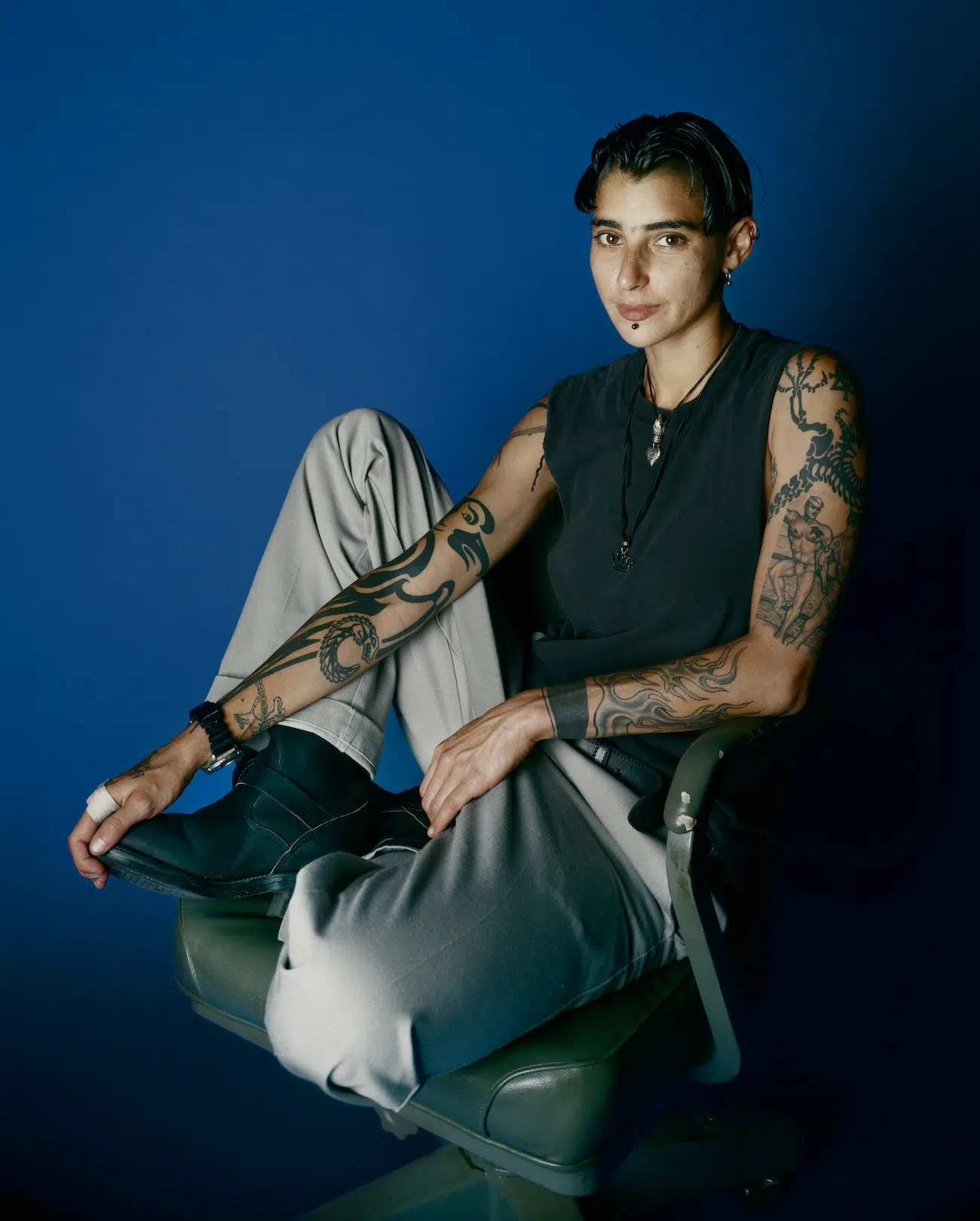 Seated portrait. 