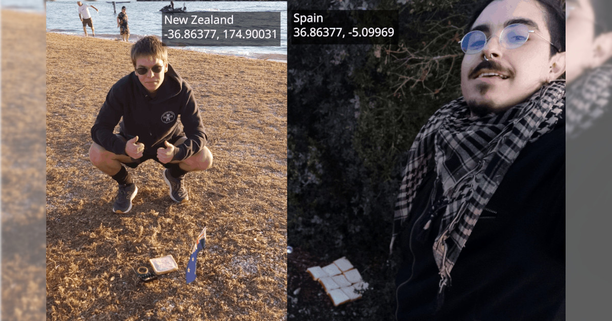 Two Redditors Team up To Make an “Earth Sandwich” From Opposite Sides of the World