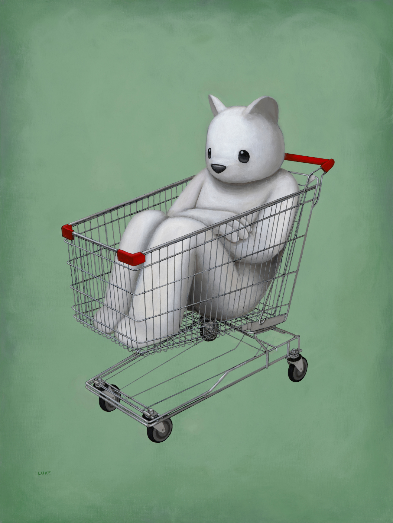 'Commodified' (acrylic on canvas, 48 in x 36 in) by Luke Chueh