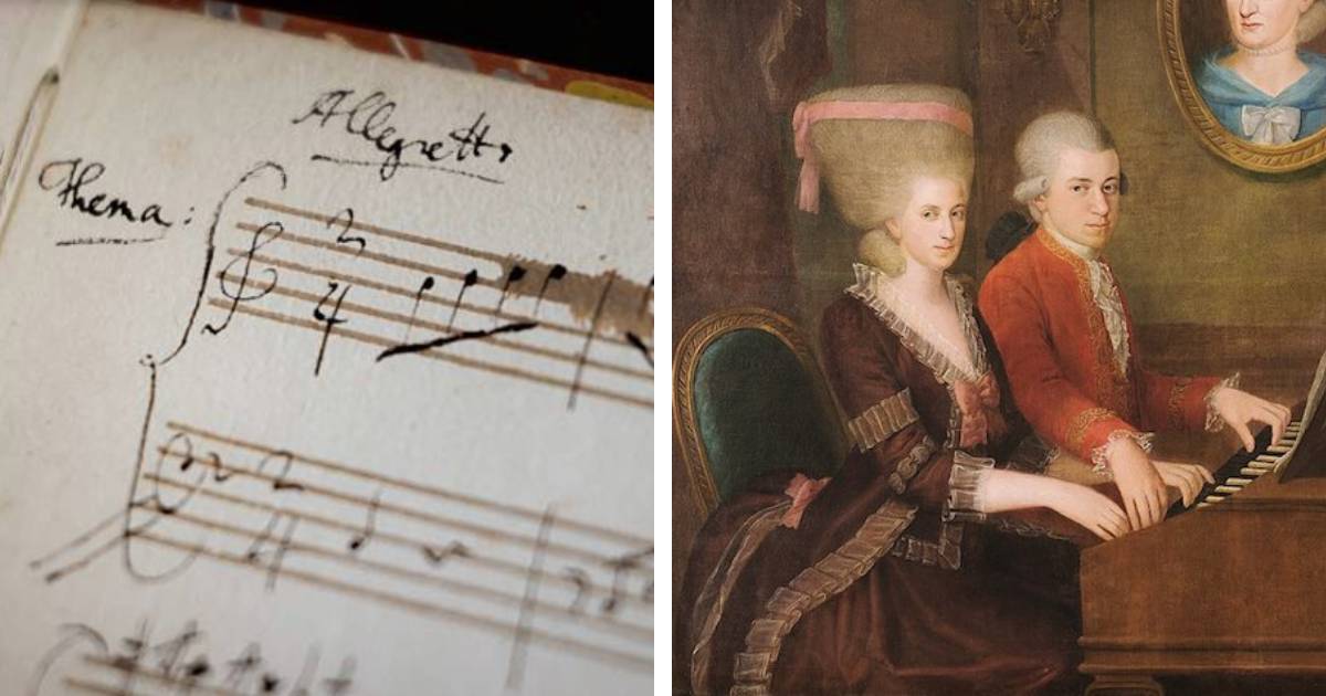 Once-Forgotten Music Notebook by Mozart Was Discovered in Paris After 230 Years