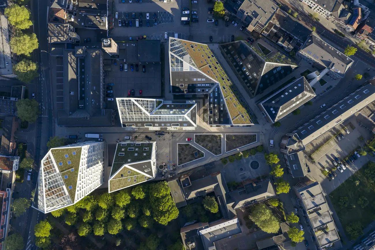 MVRDV&rsquo;s Mountain-Like Housing Complex Brings 237 New Homes to the Netherlands