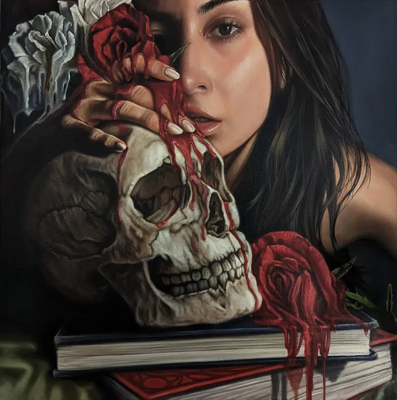 Melting Flower Paintings by Niki Zarrabi